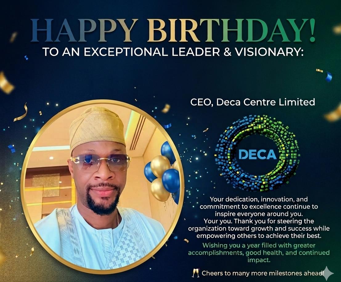 SeyiAkinde7's tweet photo. @DecaData_ng thank you Decarian Family https://t.co/e1hqalnJe2
