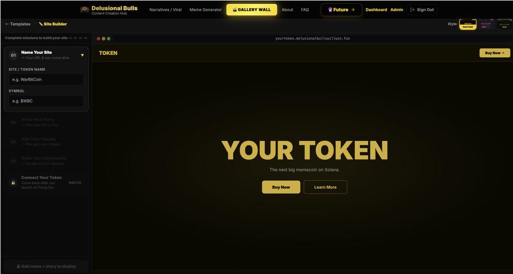 roshanimal14746's tweet photo. @Jeremybtc Checkout https://t.co/wKJCpuNcy7

Launch your website without domain registration 
No kyc
Ai assistance for image generation 

3:36 minutes later you are live with website and meme coin.

Game changer @BullsDelusional https://t.co/SB5Ukax8Zo