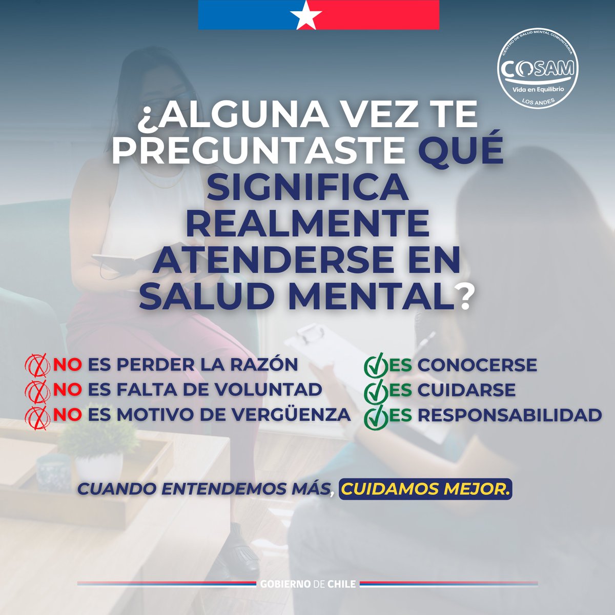 Atenderse en salud mental todavía genera dudas y prejuicios. Es normal.
Pero cada vez que nos preguntamos qué significa realmente, damos un paso hacia una comunidad que cuida mejor.
#HablemosDeSaludMental