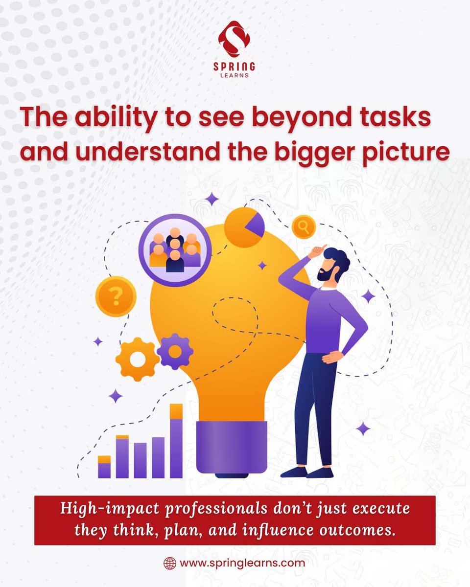 spring_learns's tweet photo. High-impact careers aren’t built overnight
they’re built on the right combination of skills.

It’s not just about what you know,
but how you think, act, and communicate.

Because in the end,
impact is what sets professionals apart.

#CareerGrowth #Upskilling #HighImpactSkills https://t.co/vyjMDRRRqj