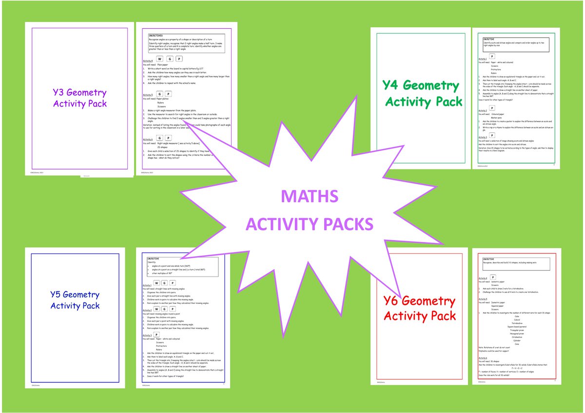 GemsKs2's tweet image. KS2 GEOMETRY
Our resources use practical activities &amp;amp; discussion prompts to assess understanding.
⭐identify the shape
⭐odd one out
⭐sometimes. always, never statements
⭐let's talk
⭐reasoning &amp;amp; problem-solving
FREE sample
ks2gems.com/?page_id=216&amp;amp;p…
#Y3 #Y4 #Y5 #Y6 #PrimaryMaths
