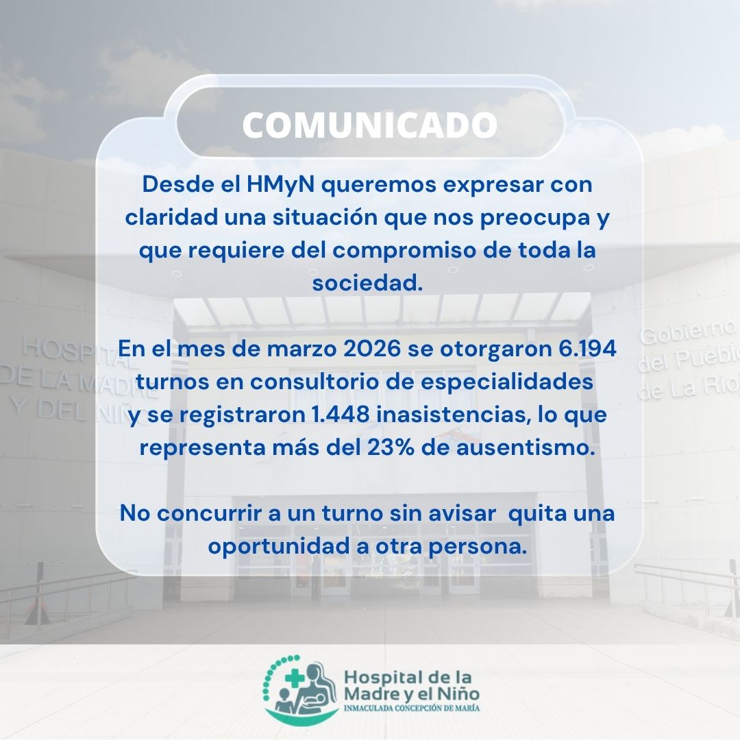 HMyNLR's tweet photo. ❗️Este dato no es menor. Detrás de cada turno al que una persona no asiste sin previo aviso, hay otro paciente que podría haber accedido a esa consulta, a un diagnóstico o a un tratamiento oportuno. https://t.co/BvMbeE43NQ