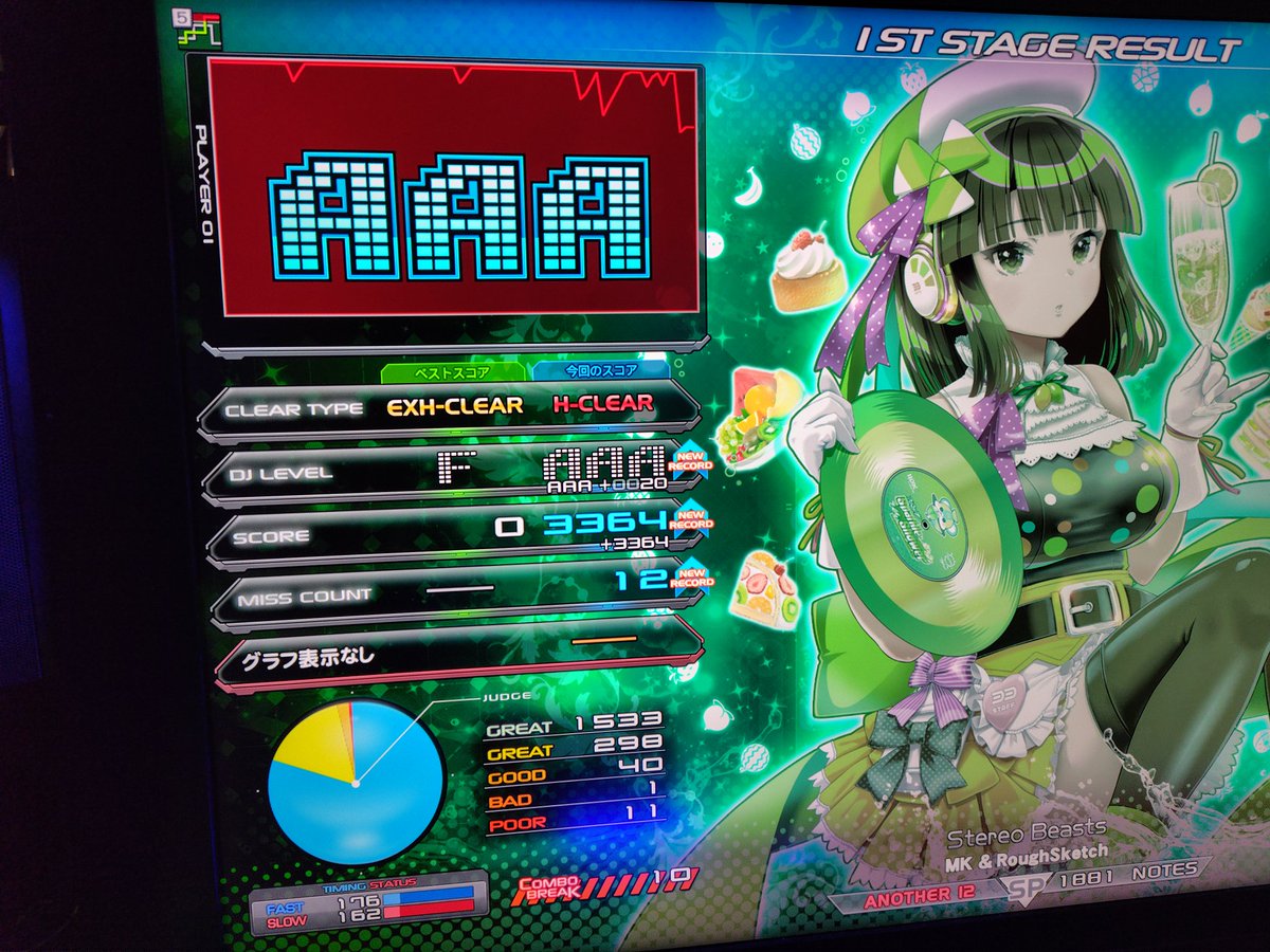 nulunulucha's tweet photo. SP
Stereo Breasts 穴　AAA+20
RUINA 穴　AA+97のハード
ポップン
Sorrows EX　S+ https://t.co/OgC0ZBjFbg
