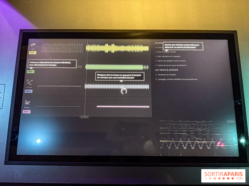Just a couple of photos from the Video Games &amp; Music exposition at the Philarmonie de Paris, which opened on April 2nd. That spectrogram looks familiar... ;)
