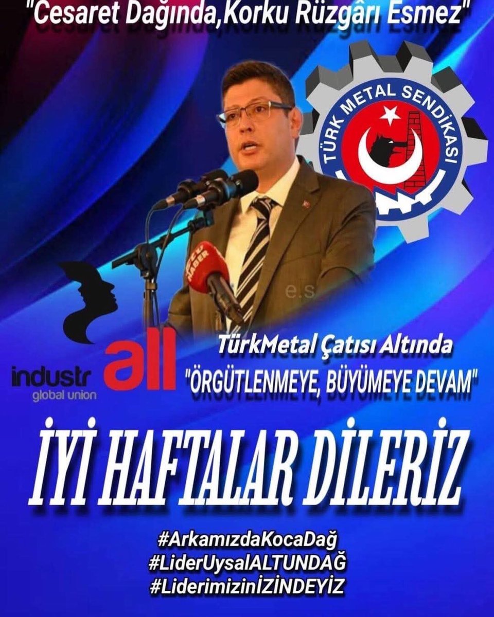 ✊️  TUZLA ŞUBESİ HAYIRLI HAFTALAR, İYİ ÇALIŞMALAR DİLERİZ.
#TürkMetalSendikası
#LiderUysalAltundağ #MürselÖcal
#Yusufİkisivri
#İşteBaşkanİsteSendika✊
#GüçlüGüçlüTürkMetal✊
#GüçlüBaşkanGüçlüSendika
#İyikiSendikamVar
#İyikiTürkMetalliyim
#HepimizBiriz
#TuzlaŞubesi
#Stoeger🇹🇷