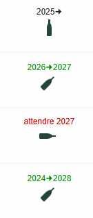 PlatsNetVins's tweet photo. Et nous en avons profité pour harmoniser les informations de maturité dans la liste des lots de bouteilles en cave. https://t.co/BVkuNMemmc