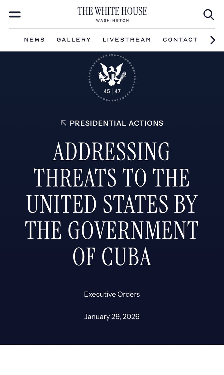 66 years ago today, the U.S. gov issued a memo detailing the means to destroy the Cuban Revolution. 

"The only foreseeable means of alienating internal support is through disenchantment and disaffection based on economic dissatisfaction."

In 2026, the strategy hasn’t changed.