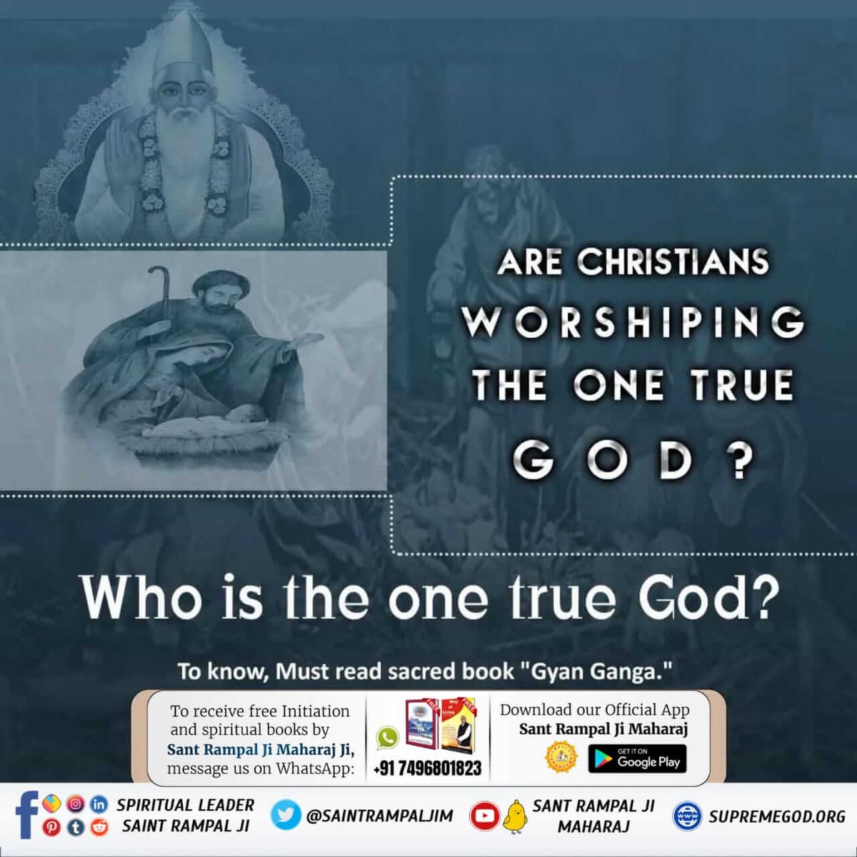 VijayKumarRag12's tweet image. #GodEveningMonday
#Facts_About_EasterSunday
Most Christians think that Jesus died for their Sins and then again rose from the tomb.
Know complete spiritual knowledge read sacred book Gyan Ganga 

Kabir Is God

#Trueguru