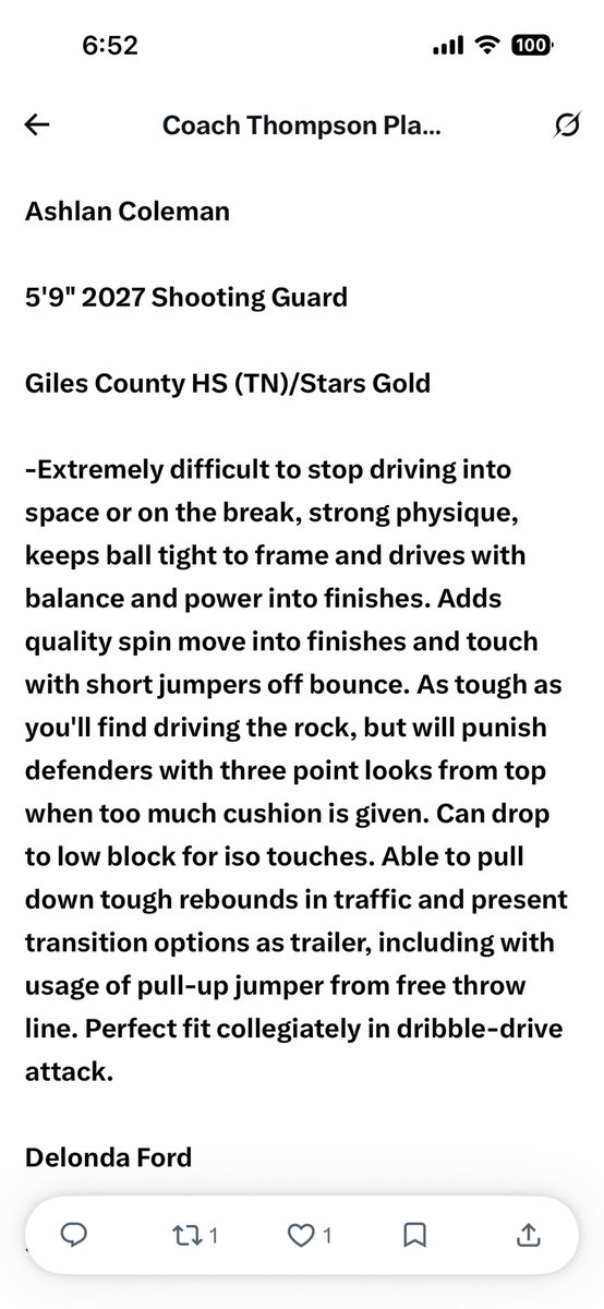 AshlanColeman09's tweet photo. Thank you @FiveStateHoops for the recognition! https://t.co/YsZPI2hkFV