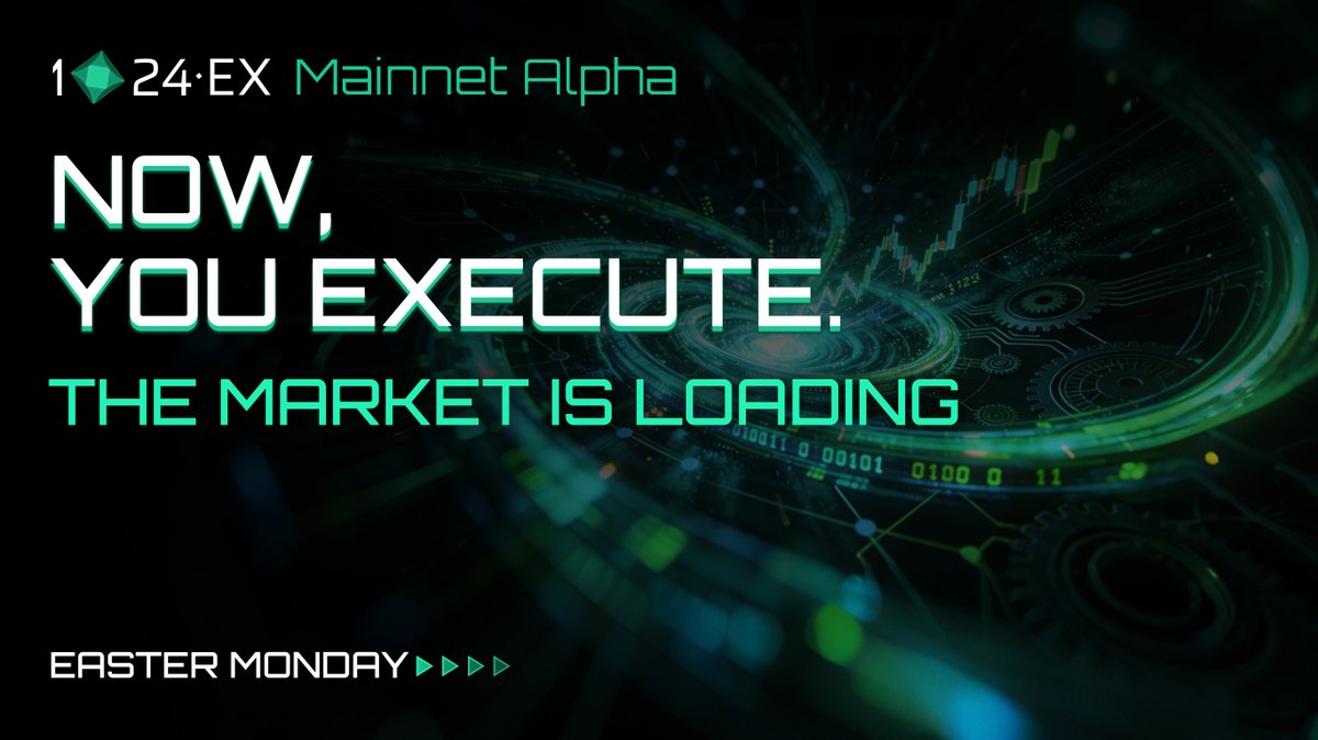 1024EX's tweet image. The reset is done.
The system is ready.
Now it’s your move.

Apply for Mainnet Alpha:
1024ex.com/wait-list

#1024EX #Onchain #EasterMonday
