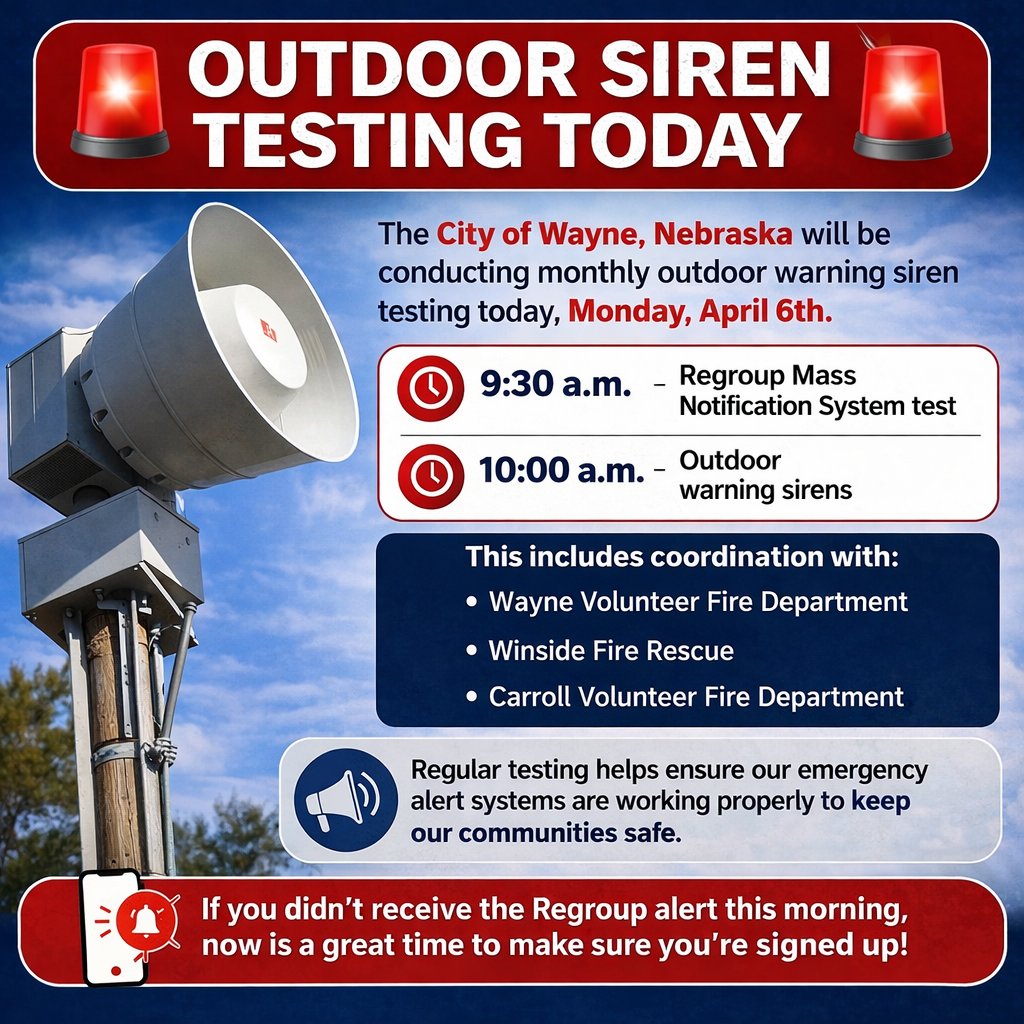 Wayne Police Dept & 9-1-1 Communications, Nebraska tweet media