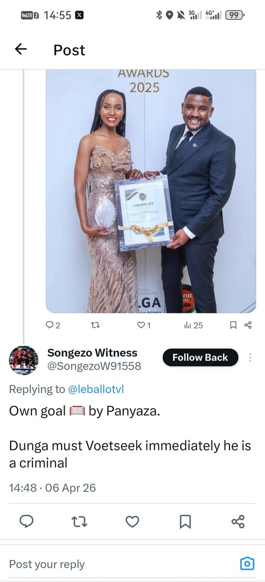 leballotvl's tweet photo. Looks like This anc lunatic didn't get the memo.
Blocked in an instant.
#StarveTheseDevils
โค๏ธ๐ค๐
#VoteEFF2026 https://t.co/DPr86SaiqY