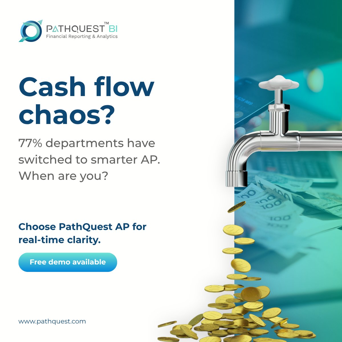 PathQuestLtd's tweet photo. Still relying on outdated AP processes? They quietly drain efficiency and delay decisions. Modern finance teams are adopting automation for speed, accuracy, and better control. Simplify approvals, reduce manual work, and unlock insights.Try PathQuest AP—book your free demo today. https://t.co/Yx4k4mqygi