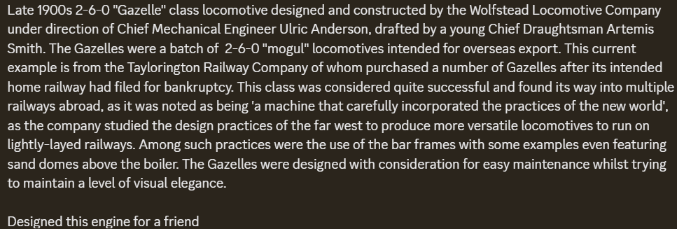 _WH_10_'s tweet photo. @pyrotrainthing @Meniscusss @NW_Works 
You are all right, its a British-built engine with American influences. All engines mentioned in the 2nd photo are what I mostly referenced with no particular bias towards one basis. You can try and guess which parts come from where heeheehe https://t.co/kBkTrlae0M