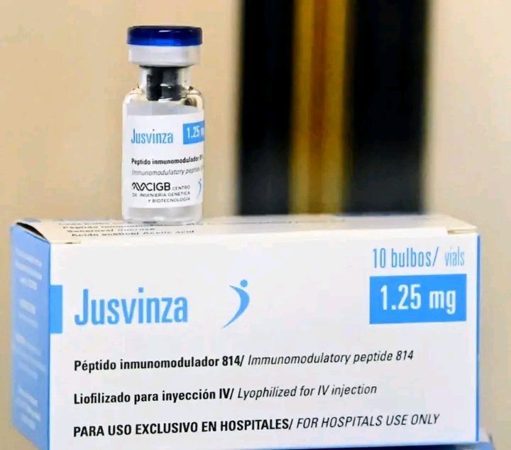 #Jusvinza: Medicamento seguro y altamente eficaz para tratamiento de pacientes convalecientes de Chikungunya. 

Se presentó exitosos resultados de los estudios clínicos Fase 2 para tratamiento a personas en etapa posaguda y crónica de la enfermedad.

#CubaPorLaVida