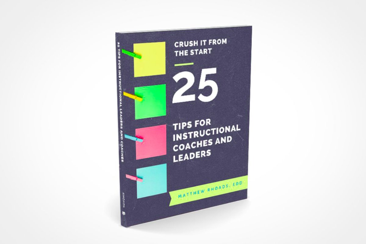 schoolrubric's tweet photo. Instructional coaching = building trust + action. Crush It from the Start by @mattrhoads1990 offers 25 research-backed tips—from cognitive science to AI—to help coaches empower educators. A must-read for instructional leaders!

Get it here: https://t.co/zzDznY3sFM

#EduLeadership #InstructionalCoaching