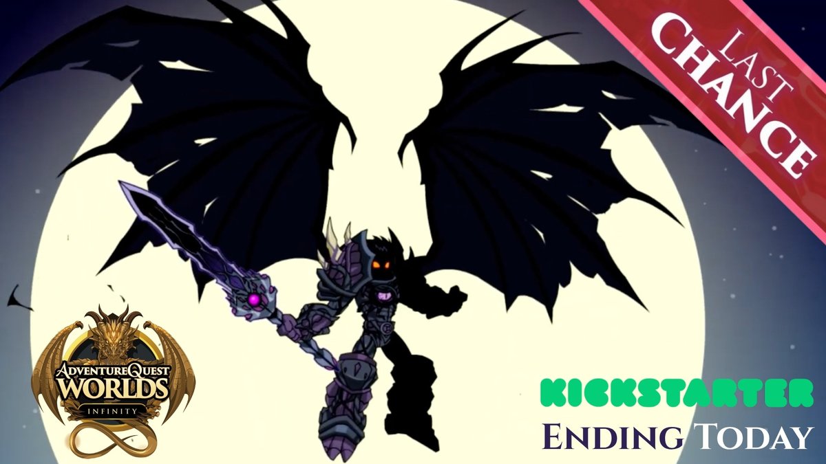 ArtixKrieger's tweet image. ONLY 6 HOURS LEFT! AdventureQuest Worlds: Infinity is almost at the finish line. Help us cross it stronger than ever. We could not have done this without all of you -- thank you so much and battle on! kickstarter.com/projects/artix…
~Beleen #aqw #infinity #kickstarter