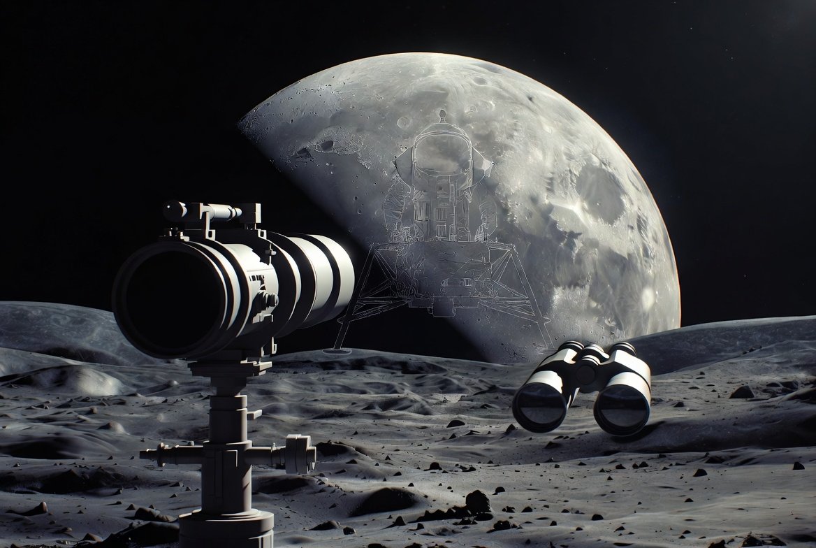 MOWSA5's tweet photo. Not one telescope on Earth can see anything left on the moon by Apollo missions.

To do so would need a telescope with an aperture of up to 300 metres in diameter &amp; a proper setup.

Up to 450+ Billion spent on moon missions yet nothing a person can even verify themselves. https://t.co/yL6sTGiozj