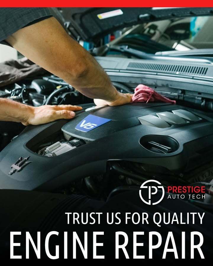 PrestigeAutoPro's tweet image. Is your engine underperforming? Trust Prestige Auto Tech for expert diagnostics and reliable repairs. Get back on the road today! bit.ly/3E8WqRf #PrestigeAutoTech #Miami #KendallFl #PinecrestFL #NorthMiami #PompanoBeach #EuropeanRepair