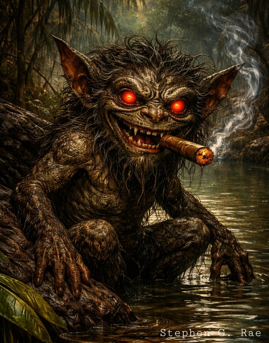 LandofLoreFilms's tweet image. Cuije, the cigar-smoking water goblin from Cuban folklore

and read more in: "Boggarts, Brownies, Hobs and their Goblin Kin: An Encyclopedia of World Folklore" by Stephen G. Rae
folklorepress.co.uk

#folklore #encyclopedia #goblins