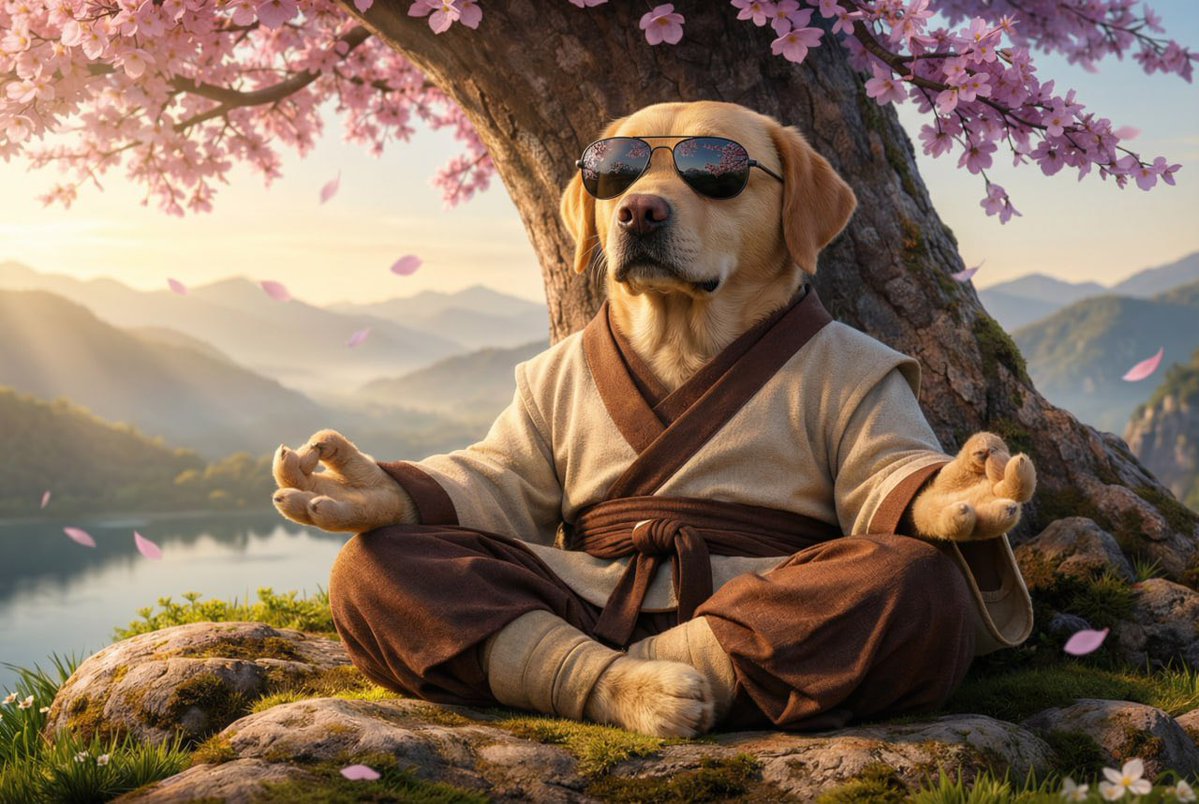 Good morning ✨
Breathe deep, stay calm, and move through today with quiet strength. 🌸🐾