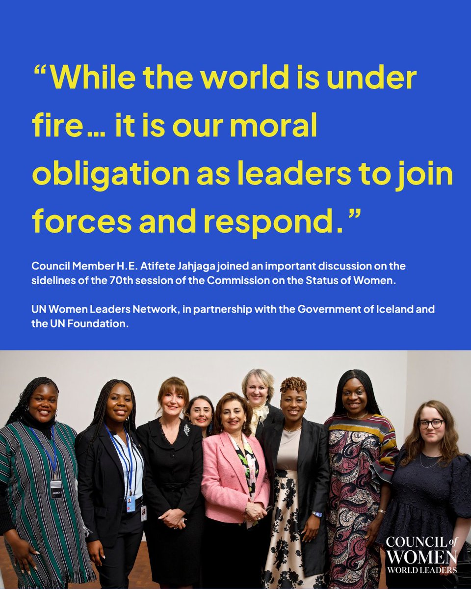 Council of Women World Leaders tweet media