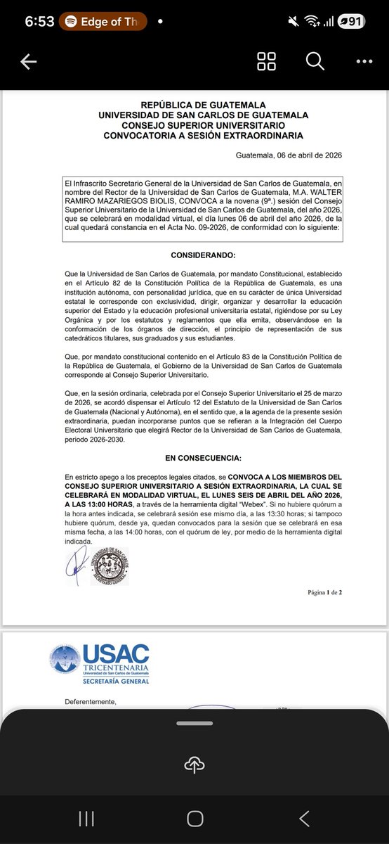 MonterrosoJavi's tweet photo. Hoy a medio día Walter Mazariegos y sus esbirros en el CSU intentarán invalidar 12 cuerpos electorales que legal y legítimamente ganaron sus elecciones con lo cual repetirían el fraude de 2022 la Corte de Constitucionalidad y las salas de apelaciones pueden frenarlo ¿lo harán? https://t.co/pMFhSTHkpb
