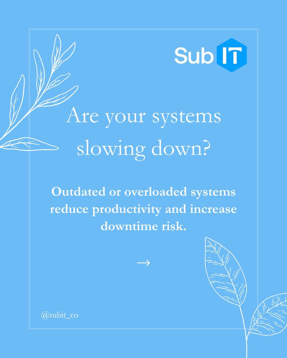 subIT_'s tweet image. Spring clean your IT. 🌱

Missed updates, old accounts, and untested backups can lead to downtime and security risks.

Regular maintenance keeps your systems secure and efficient. Call us!

#ITMaintenance #CyberSecurity #ManagedIT #SubIT