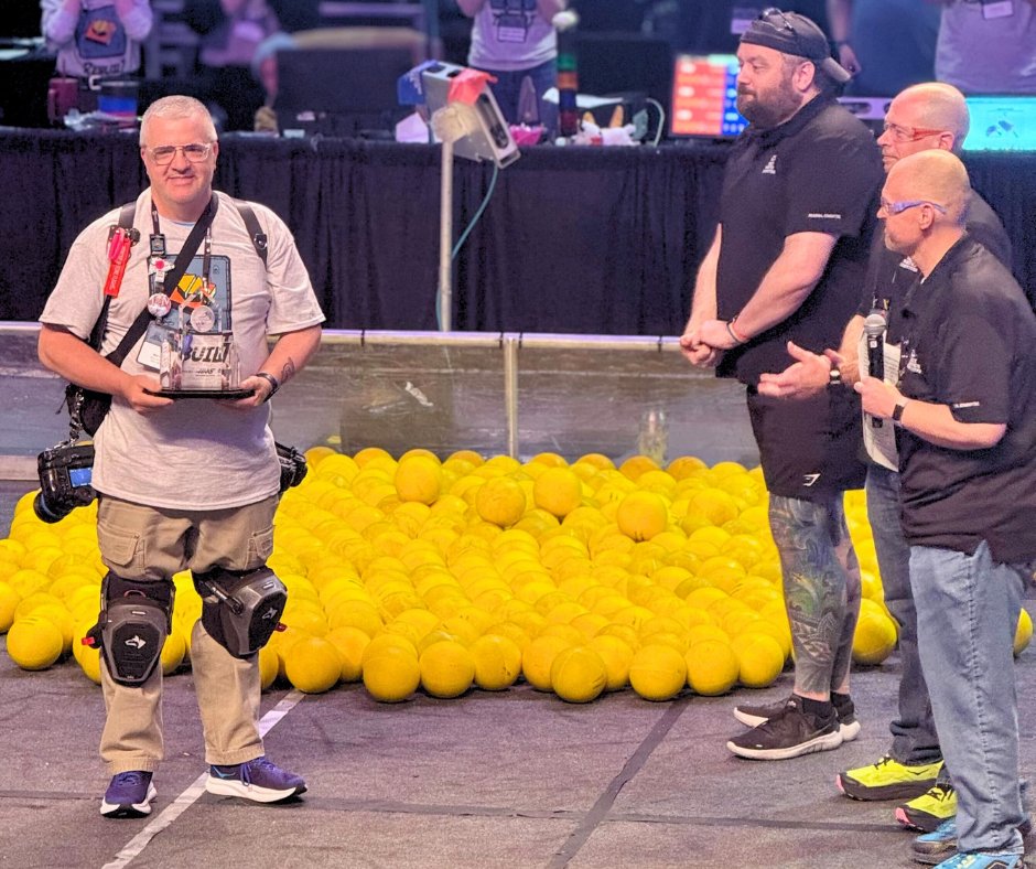 LakotaRobotics's tweet photo. Huge congratulations to Robert “Uncle Bob” Weekley on earning the Volunteer Award at the Miami Valley Regional! 📸🏆

Thanks for preserving the memories that make this event so special.

 #FRC #FIRSTRobotics #STEMCommunity #MoreThanRobots #RoboticsLife #lakotarobotics #omgrobots https://t.co/pV5fh7U3yS