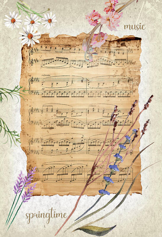 HurmerintaArt's tweet image. Springtime design for all who love music and flowers. Come and have a look here:  

johanna-hurmerinta.pixels.com #cards #wallart 
#notebooks #shirts #cards #towels