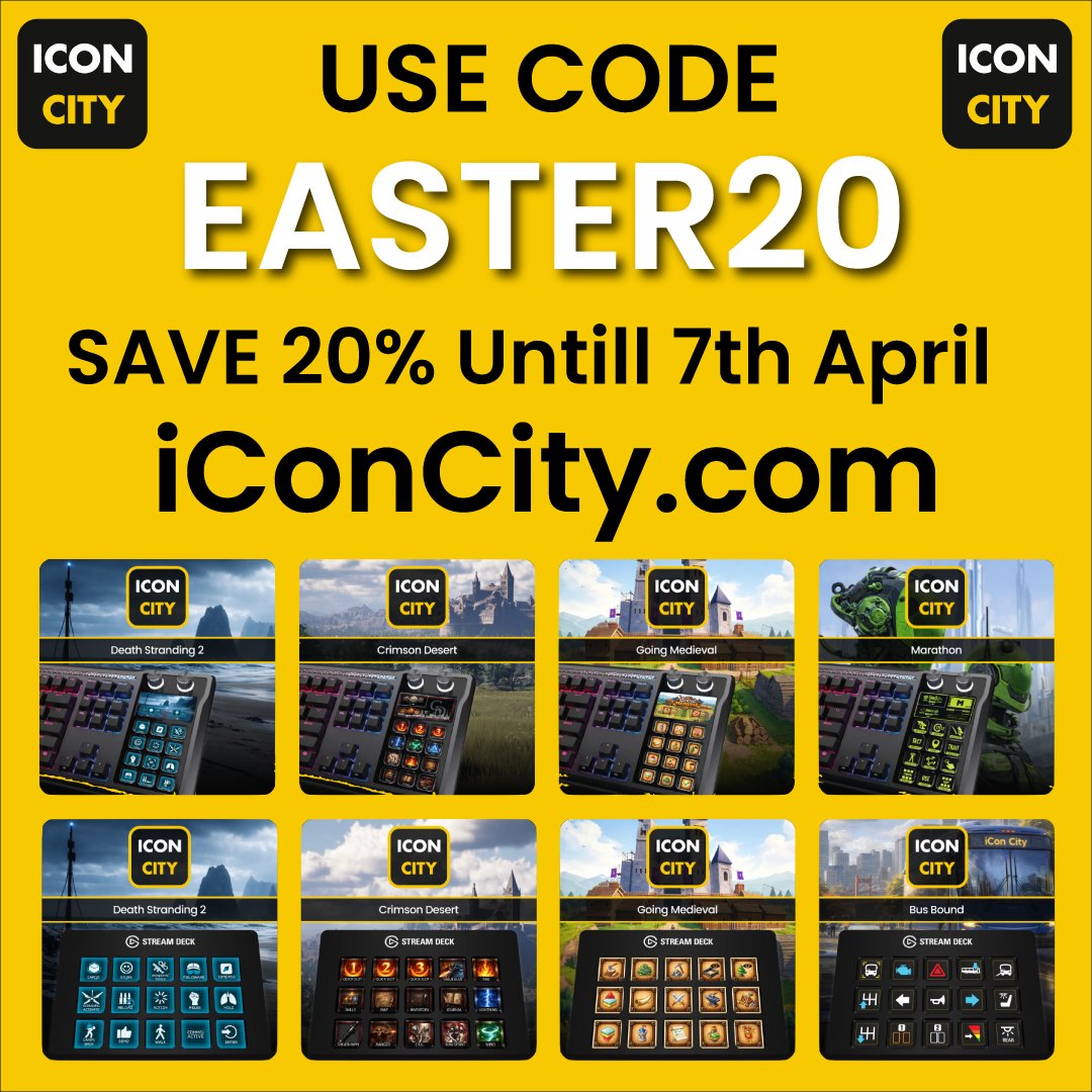 LAST DAY!!! >> iConCity.com  << 20% off - Corsair Galleon and All Elgato Stream Deck packs! - Please share :) #corsair #elgato <a href="/CORSAIR/">CORSAIR</a> <a href="/elgato/">Elgato</a>
