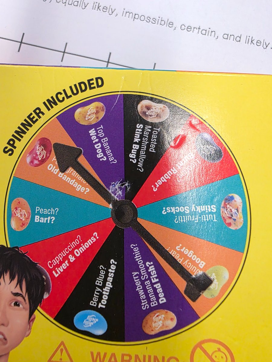 Rockingin307's tweet photo. Bean boozled, intro to probability.... Good luck 7th graders haha. https://t.co/2kV7OV8C1H