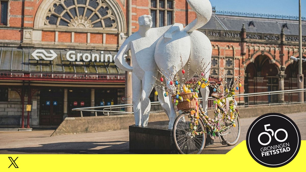 050fietsstad's tweet photo. Tweede Paasdag = fietsdag ⚠️

Paasbrunch gehad? 
Eitjes gevonden? 
Tijd om op de fiets te stappen!

Vandaag is zo’n dag waarop alles klopt: frisse lucht, rustige straten..

Stap op, ontdek de stad of zoek de rust in het ommeland..

Fijne Tweede Paasdag! https://t.co/WpwgKEb6eQ