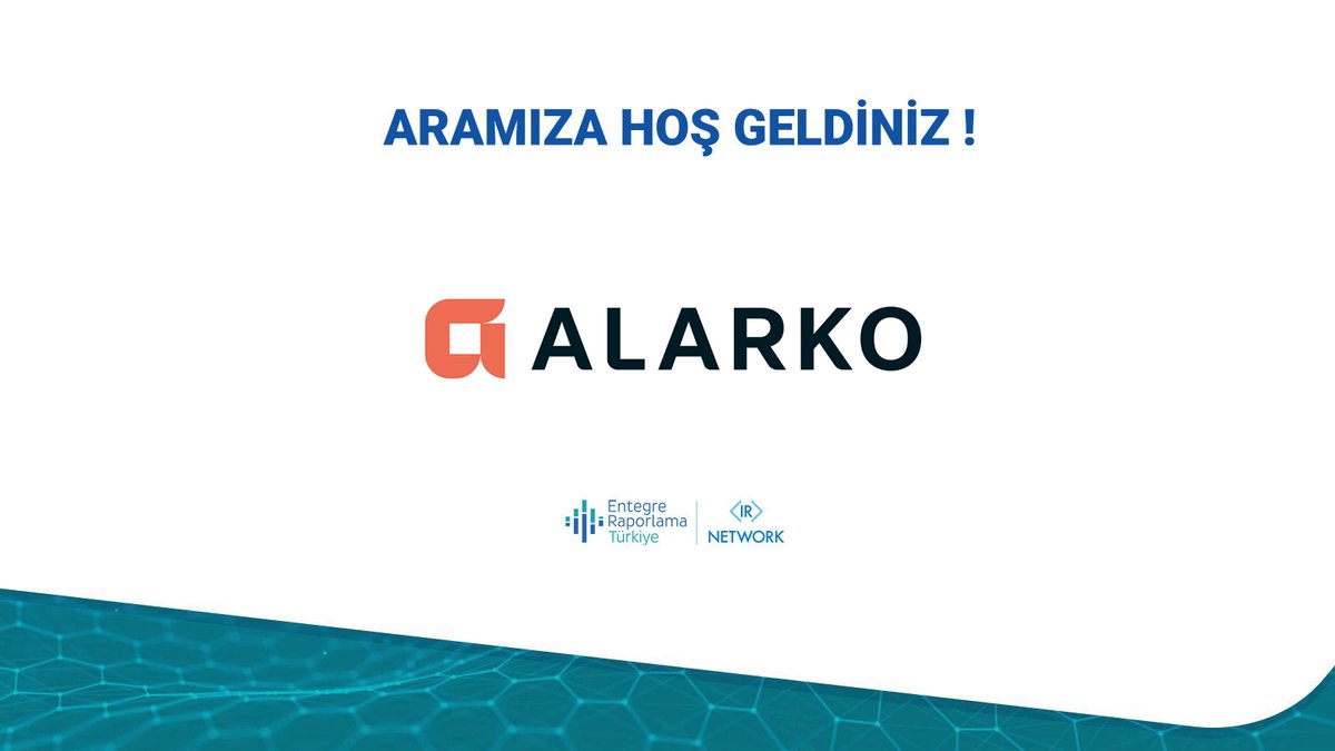 erta_tr's tweet photo. Aramıza Hoş Geldiniz!

Entegre Raporlama Derneği Türkiye (ERTA) olarak; aramıza katılan yeni üyemiz Alarko Holding A.Ş.'ye hoş geldiniz diyor, birlikte değer yaratan nice çalışmalara imza atmayı diliyoruz. https://t.co/mHggsgXxoQ