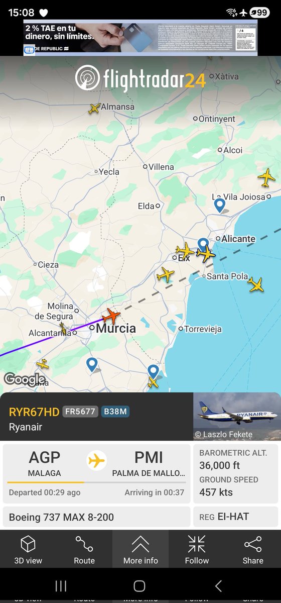 SpanglishBloke's tweet photo. @Ryanair turning the poison on and off to create shorter streaks doesn't make any less visible. #Skyrats #Geoengineering #BoycottRyanair #PlanetKillers https://t.co/iXtNPgBVNp
