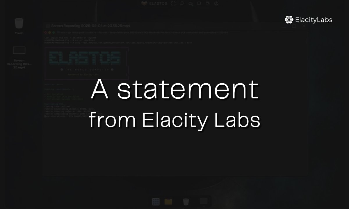 Elastos tweet media