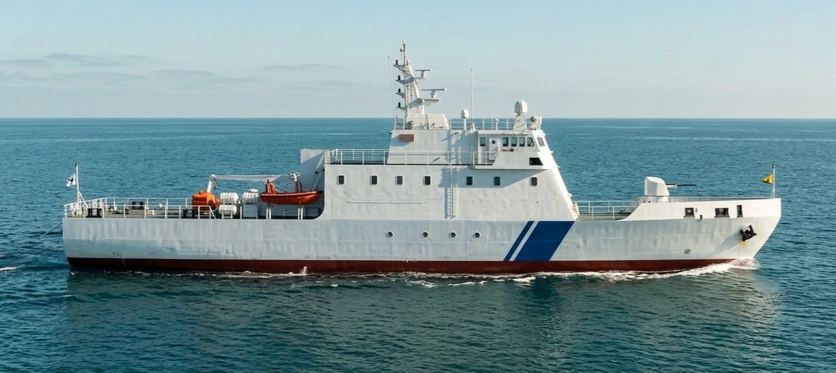 NewsIADN's tweet image. #MDL laid the keel of the 4th Fast Patrol Vessel &amp;amp; commenced production of the 7th vessel (14 on order) for the #IndianCoastGuard today.