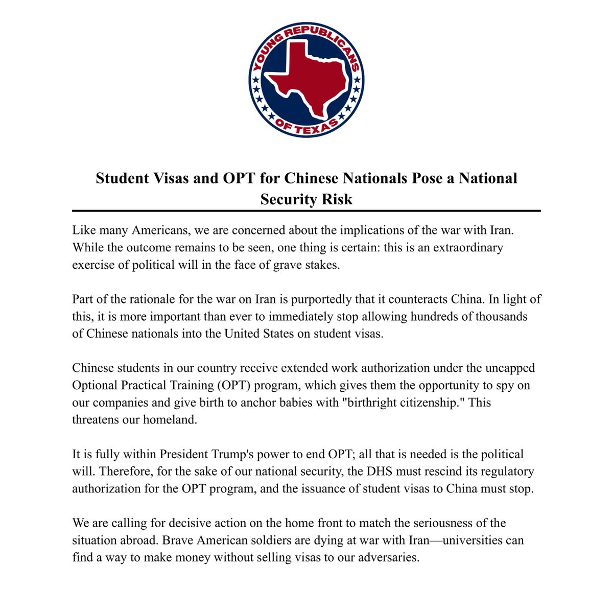 Young Republicans of Texas tweet media