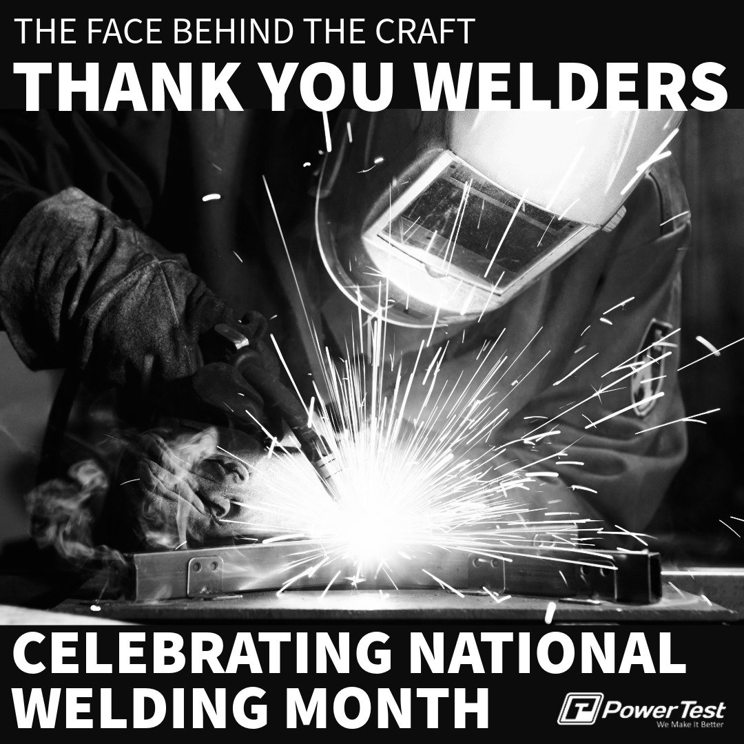 powertestinc's tweet photo. April is National Welding Month! We celebrate skilled welders whose precision and dedication power industries daily. https://t.co/Yrnn8Xu3xi