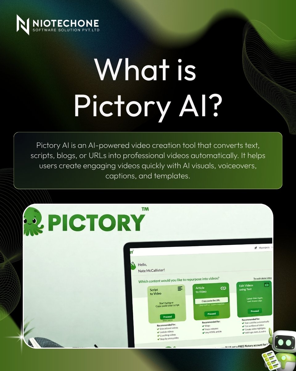 niotechone's tweet photo. Explored Pictory AI today 🚀

Create stunning videos from text in minutes 🎥
No editing skills needed 💡
AI is making content creation faster &amp; smarter!

#PictoryAI #AItools #ContentCreation #AIAutomation #Tech https://t.co/b3nmiYXbNj