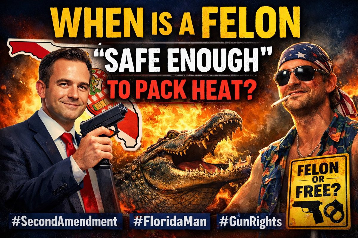 jimorear's tweet image. THOUGHTS?? New YouTube- Florida’s New Gun Law Debate: When Is a Felon ‘Safe Enough’ to Pack Firearms? youtu.be/lh3aX3OrmyI

#firearms #guns #secondamendment #politics #floridalaw
