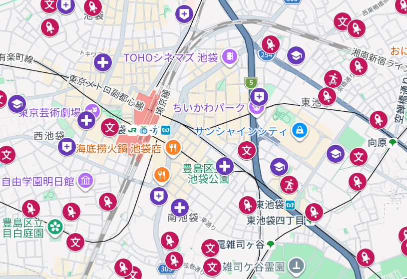 acepoint_shimo's tweet photo. 何度も同じエリアを調べるのが面倒なので保全対象施設の地図を作った
これで95%はぱっと判断できるはず https://t.co/1h6WmTq3LW