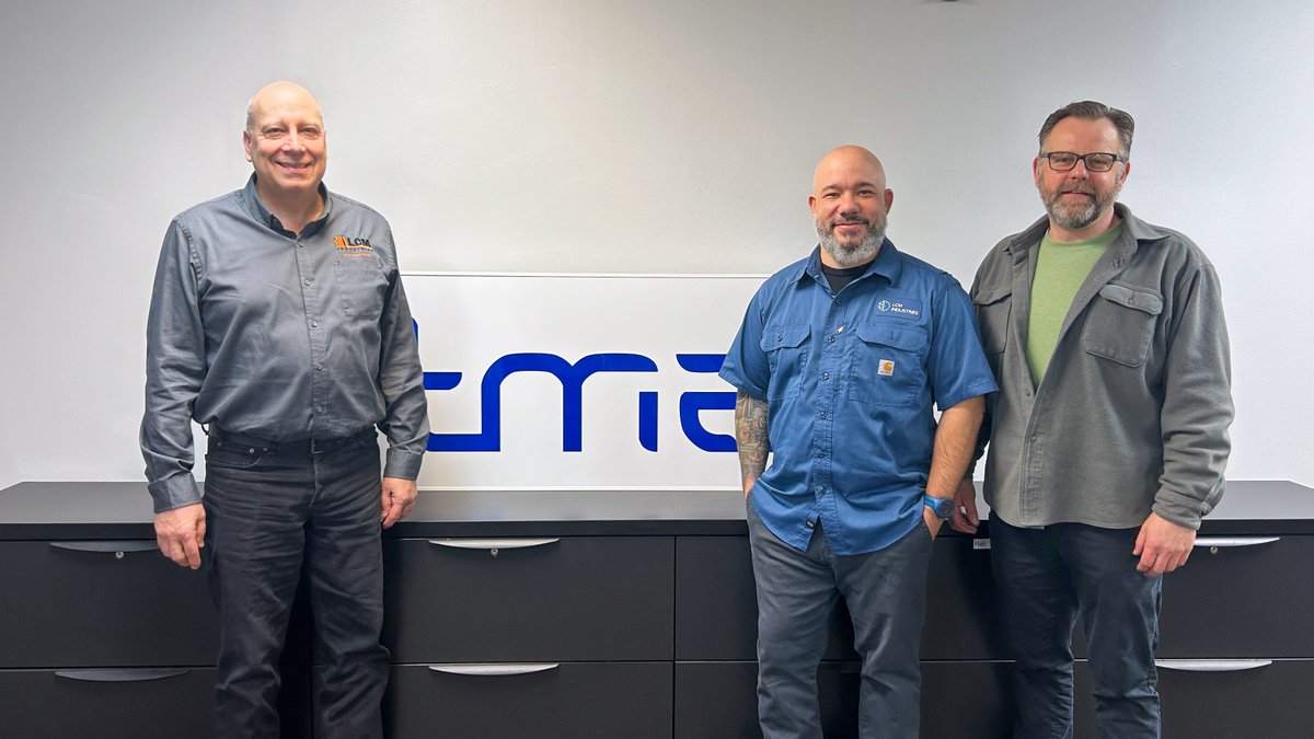 TMAInfo's tweet photo. TMA's Taylor Pace and Liz Murphy welcomed LCM Industries' Scott Bents, TJ Robison, and Joe Majchrowski at TMA Main Campus. Learn more: https://t.co/sNFz4zArqo #TMA #TMA26 #JoinUs #MadeInAmerica #MadeInUSA #HotRunner #Industry #Manufacturing https://t.co/JqoAwhum6i