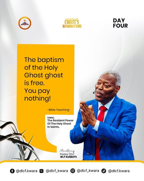DLCF_Kwara's tweet photo. DAY 4 Bible Teaching
Topic: THE RESIDENT POWER OF THE HOLY GHOST IN SAINTS
#DLER2026 #DLER #KUMUYISAID #TheGloryOfChristResurrection #Easter #dlcfkwaramedia https://t.co/WnDIPzXSB7