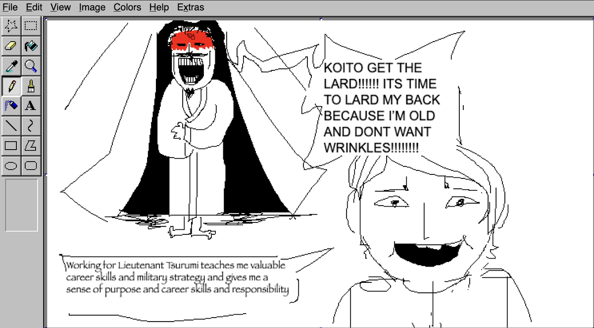 Kiryu with a large spoon tweet media