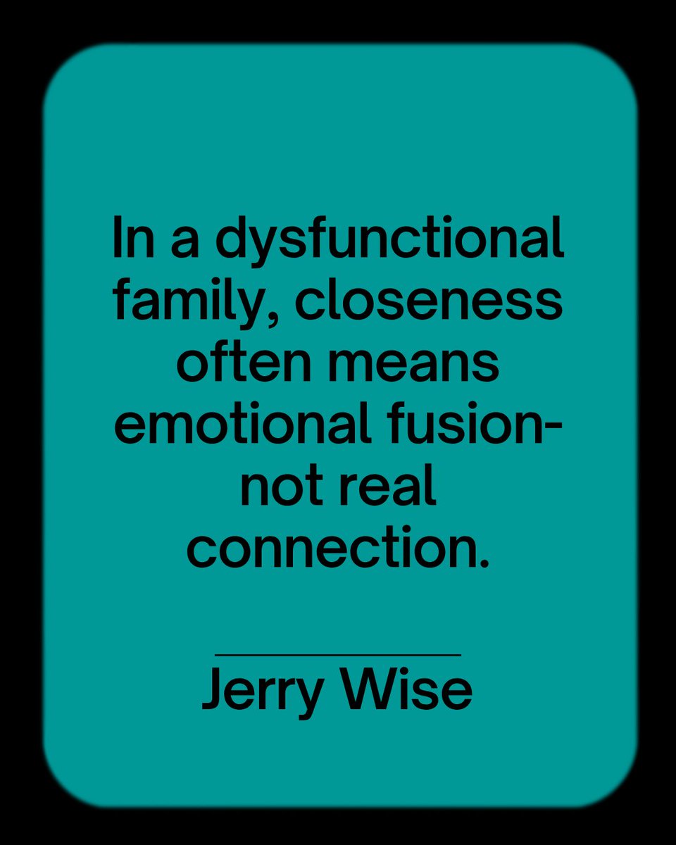 jerrytwise's tweet photo. In a dysfunctional family closeness doesn't mean real connection. It means emotional fusion. And most adult children of narcissists don't know the difference until it's cost them everything.

👉 Join my FREE Training. Link in Bio! https://t.co/ytBnZvCQXS