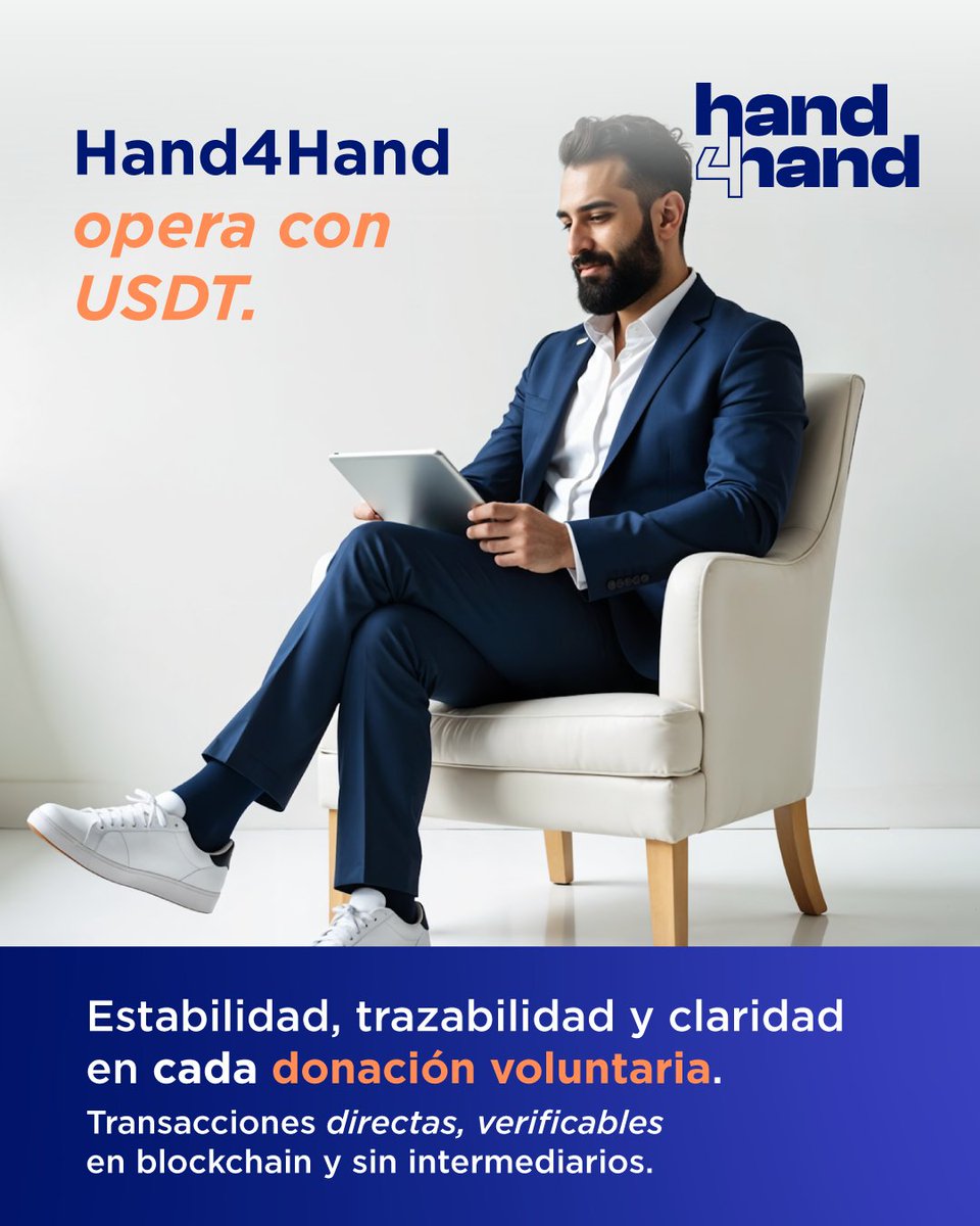 HelloHand4hand's tweet image. Recibe apoyo y apoya a otros a alcanzar sus metas. 🚀

Hand4Hand te permite participar con donaciones voluntarias, directas y transparentes en USDT. 📲

#Hand4Hand #DonaYApóya #ApoyoMutuo #ComunidadActiva #DonaciónVoluntaria #BlockchainTransparente