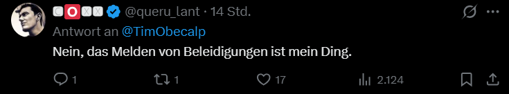 FirstNifra's tweet photo. Der ultimative deutsche Superpatriot @queru_lant 
Als Schweizer zu feige, die Missstände im eigenen Land anzusprechen, aber bei uns Deutschen ganz laut den Retter spielen.
Großes Maul aus sicherer Distanz – die feigste Form des Patriotismus.
Du bist einfach nur peinlich,du"Held"! https://t.co/PzF1EH18Io