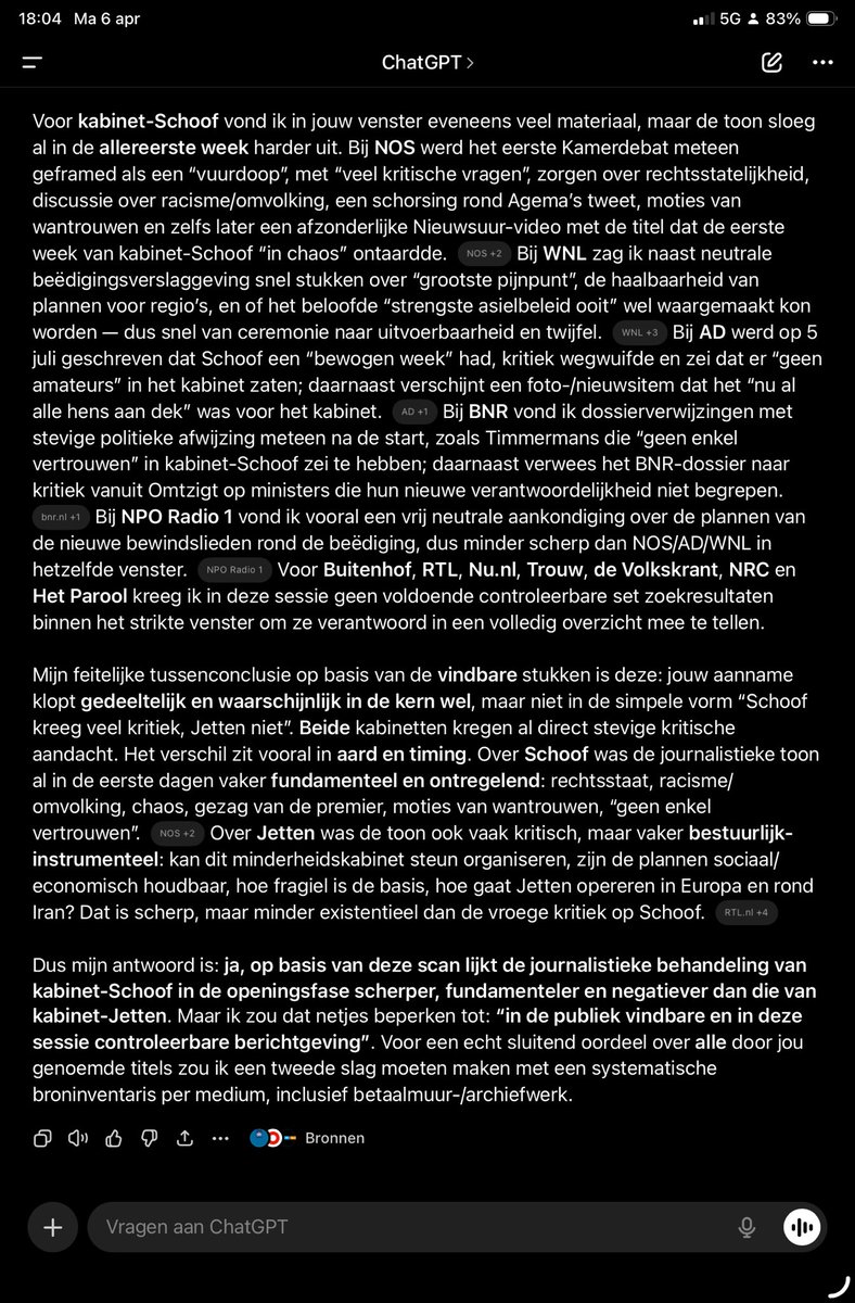 WillyVaessen's tweet photo. @suusonline Ikchad eigenlijk een bewegende schermopname moeten maken van het hele denkproces. Interessant om te zien. Hierbij de uitkomst zoals ik die kreeg van ChatGPT https://t.co/1vVIyHcYJa
