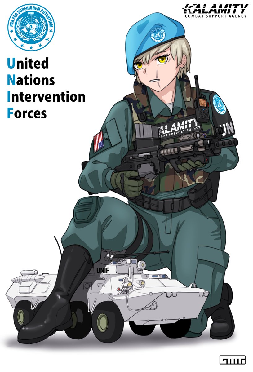 0GMF0's tweet photo. Kalamity Combat Support Agency - United Nations Intervention Forces https://t.co/FIpauaO70Z